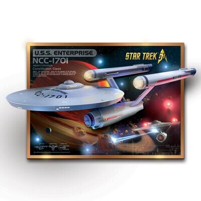 Star Trek Sculpture U.S.S. Enterprise 50 Th Anniversary Statue