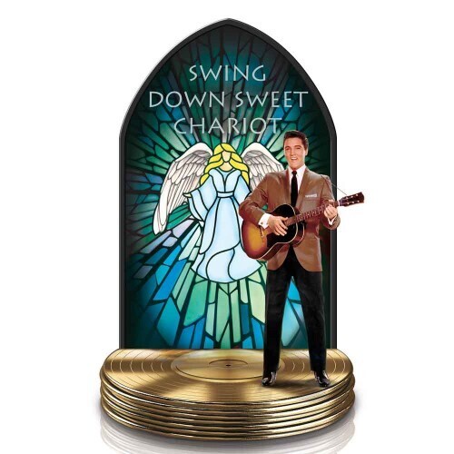 Elvis Presley The Gospel Truth Sculpture Collection Swing Down Sweet Chariot With Music Statue