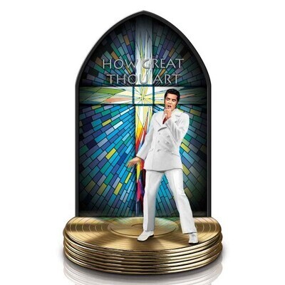 Elvis Presley The Gospel Truth Sculpture Collection How Great Thou Art With Music Statue