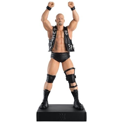 Figurine d&#39;Action WWE Collection Championnat Stone Cold Steve Austin Avec Magazine Collector