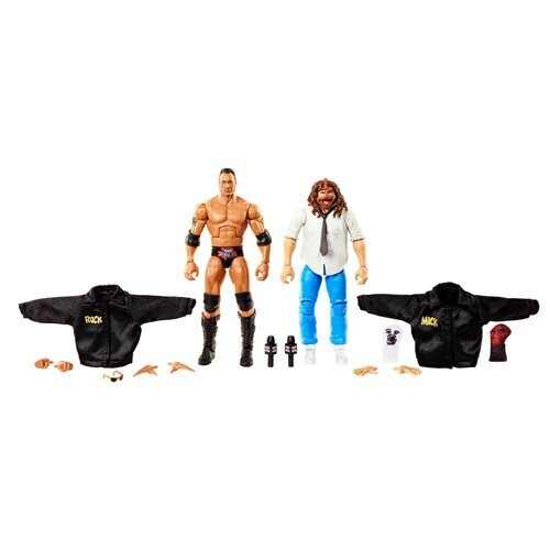 WWE Elite 2 Pack The Rock and Sock Mankind Action Figure