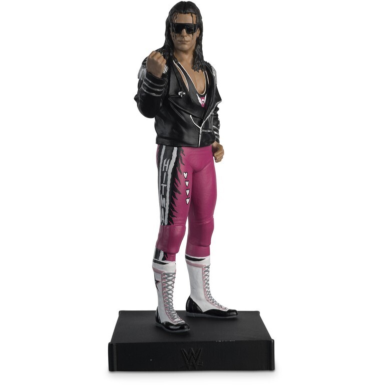 WWE Championship Collection Brett Hitman Hart With Collector Magazine Action Figure