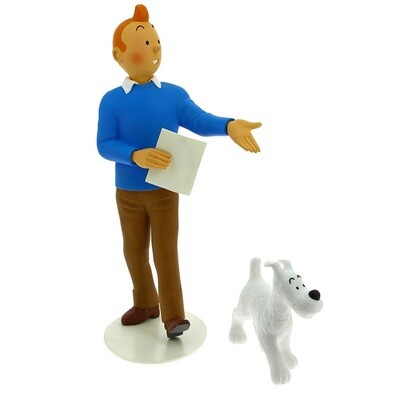 Statue Tintin et Milou Collection Musé Imaginaire en résine 26 cm