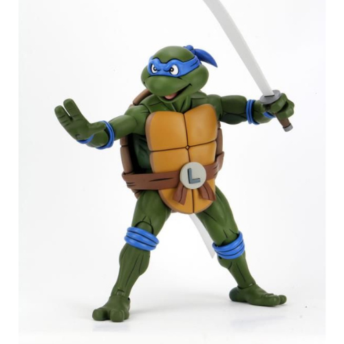 Figurine d'Action Les Tortues Ninja Leonardo Version Dessins Animée Échelle 1/4