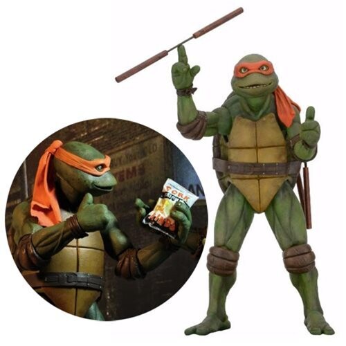 Teenage Mutant Ninja Turtles1990  Movie Michelangelo 1/4 Scale Action Figure