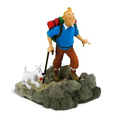 Tintin and Snowy Destination Moon Hiker Statue