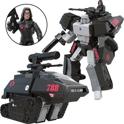Transformers Collaborative G.I. Joe Mash-Up Megatron H.I.S.S. Tank with Cobra Baroness Action Figure