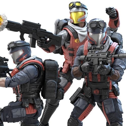 Figurine d'Action G.I. Joe Classified Series Cobra Vipers et Officer Troop 6 Pouces Ensemble de 3