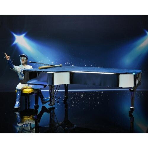Figurine d'Action Elton John Live en 75 8 Pouces Avec Vêtements en Tissu et Avec Piano