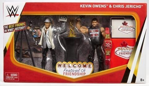 WWE 2017 Mattel Elite Collection Epic Moments Festival of Friendship: Chris Jericho &amp; Kevin Owens 2 pack Action Figure