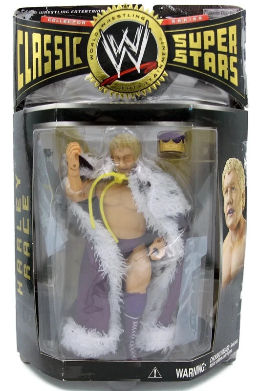 WWE 2005 Jakks Pacific Classic Superstars Series 7 Harley Race Action Figure