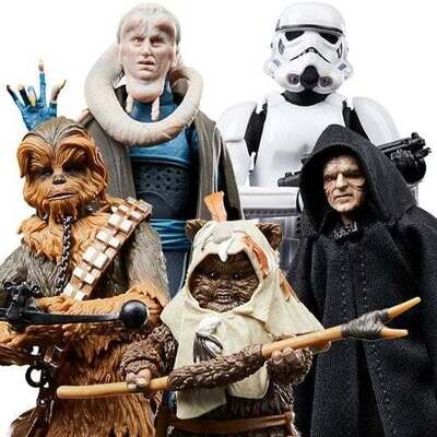 Star Wars The Black Series Return of the Jedi 40th Anniversary Wave 2 6-Inch Case of 5 Action Figure