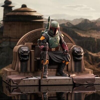 Star Wars The Mandalorian Boba Fett on Throne Premier Collection 1/7 Scale  Limited Edition Statue