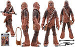 Figurine d'Action Star Wars Un Nouvel Espoir 40ième Anniversaire Chewbacca Black Series 6 Pouces Mint
