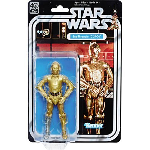 Star Wars The Black Series A New Hope 40th Anniversary 6 Inch C-3PO See-Threepio Mint Action Figure