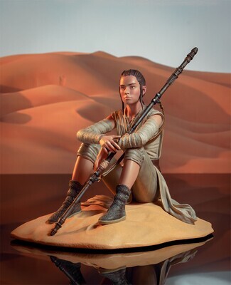 Star Wars The Force Awaken Premier Collection Rey Dreamer Limited Edition Statue