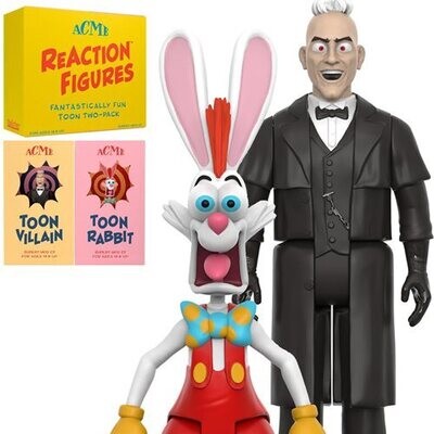 Who Framed Roger Rabbit? Roger Rabbit and Judge Doom 2 Pack  3 3/4 Inch SDCC Exclusive ReAction Figure