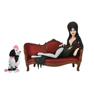 Elvira Tony Terrors Elvira on Couch 6 Inch Action Figure