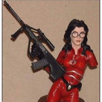 Buste en Résine G.I. Joe Baroness Costume Rouge Édition Limitée à 150