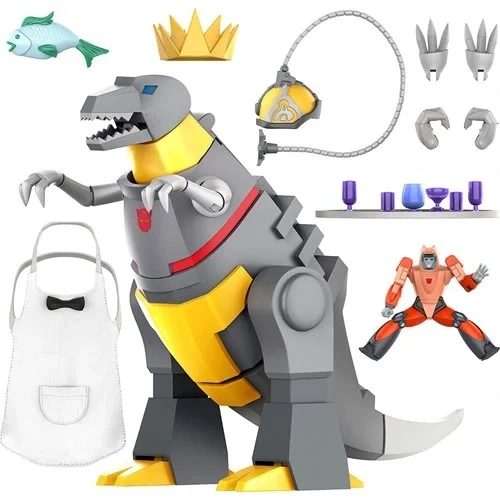 Transformers Ultimate Grimlock Dino Mode G1 Cartoon 9 Inch Action Figure