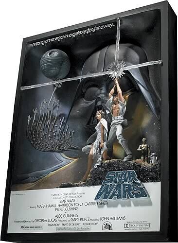 Star Wars A New Hope Style A Movie Poster Sculpture Code 3 Limited Edition Statue