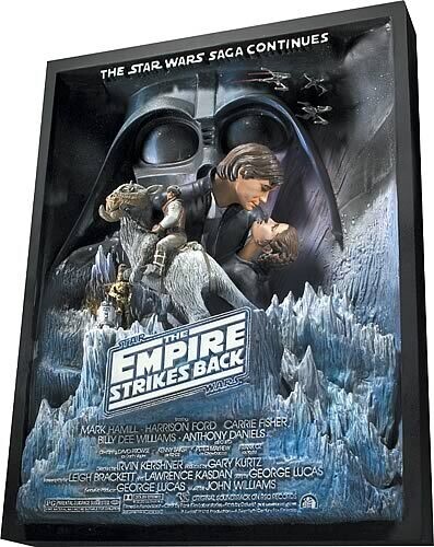 Statue ​Star Wars L'Empire Contre-Attaque Affiche de film Sculpture 3D Code 3 Édition Limitée
