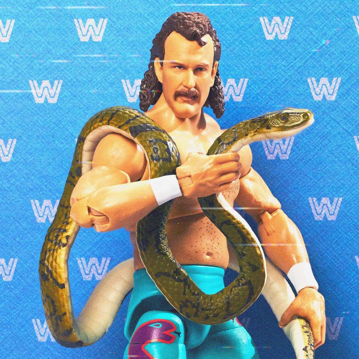 Figurine d'Action WWE Édition Ultime Mattel Creation Exclusif Jake the Snake Roberts