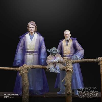 Star Wars The Black Series Return of the Jedi Force Ghosts 3 Pack 6 Inch Hasbro Pulse Exclusive Action Figure