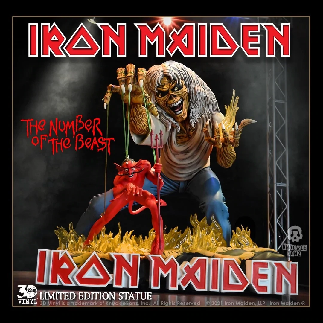 Statue Iron Maiden Number of the Beast Rock Iconz Édition Limitée