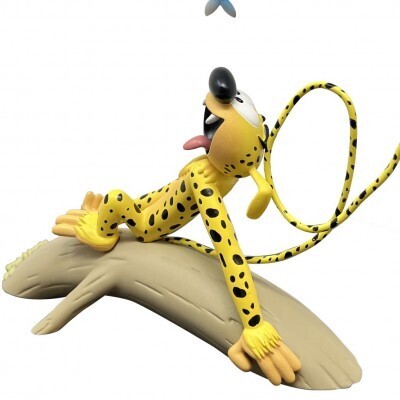 Statue Marsupilami et Piranha 24.3 cm en Résine