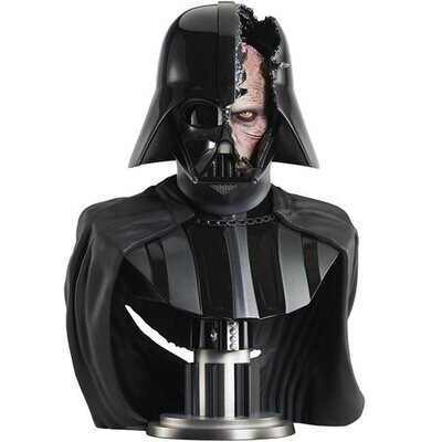 Star Wars: Obi-Wan Kenobi Darth Vader Damaged Helmet Legends in 3D 1/2 Scale Limited Edition Bust
