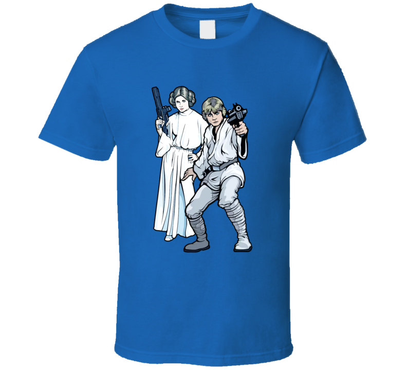 Star Wars Luke Skywalker And Leia Classic Vintage Retro Style Vintage Retro Style T-shirt