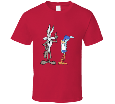 Lonney Tunes Roadrunner And Wally Coyote Vintage Retro Style Vintage Retro Style T-shirt