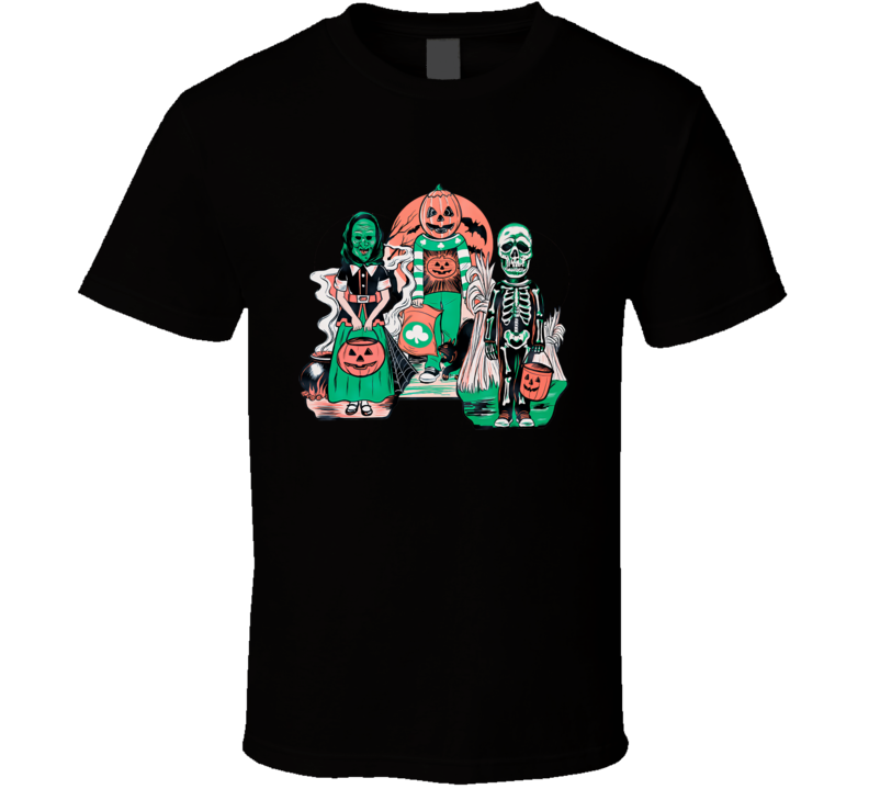 Halloween Horror Montage Vintage Retro Style Vintage Retro Style T-shirt