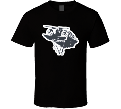 Coeur Circuit Johnny 5 Short Circuit Head Vintage Retro Style Vintage Retro Style T-shirt