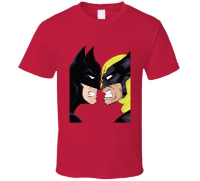 Batman Versus Wolverine Vintage Retro Style T-shirt And Apparel T Shirt
