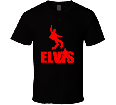 Elvis Red Shadow 50's 70's Vintage Retro Style T-shirt And Apparel T Shirt