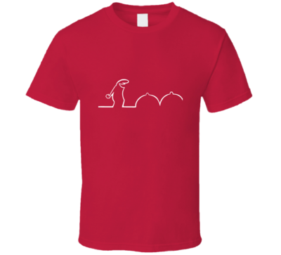 La Linea Wow Funny Joke Vintage Retro Style Vintage Retro Style T-shirt