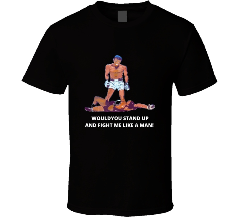 Muhammad Ali Pixel 8 Bit Style Vintage Retro Style T-shirt