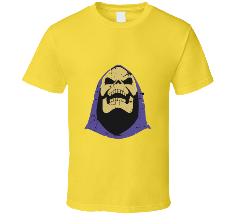 Masters Of The Universe Skeletor Head Vintage Retro Style T-shirt