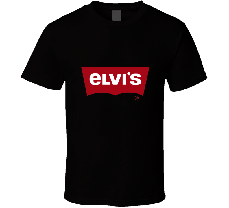 Elvis Mashup Levis Logo Funny Vintage Retro Style T-shirt