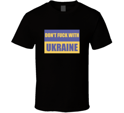 Ukraine Flag Don&#39;t Fu.. With Ukraine Vintage Retro Style T-shirt