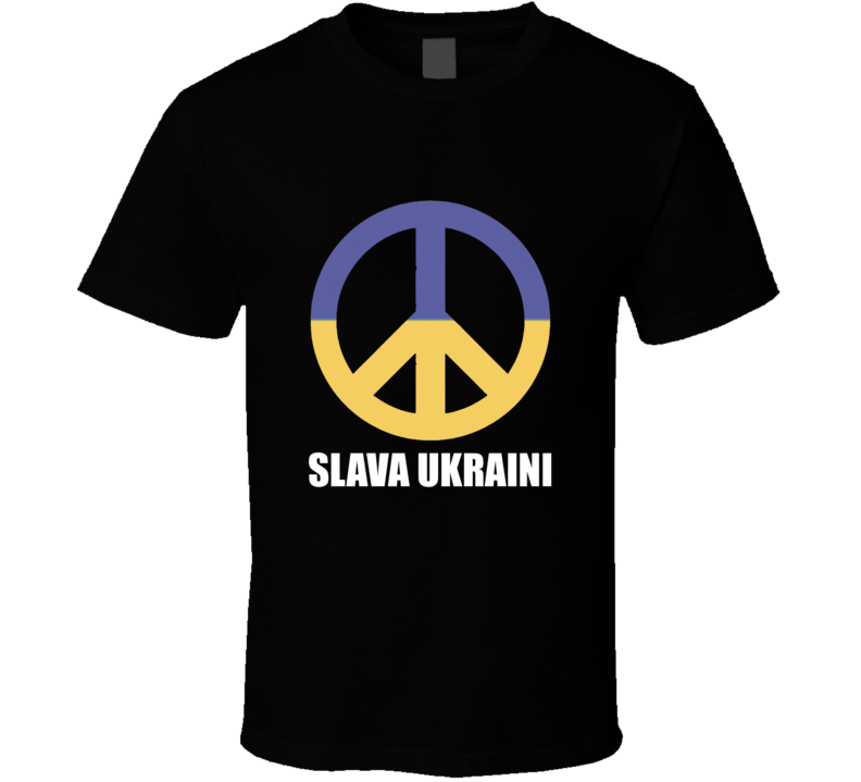 Peace Logo Slava Ukraine : Glory To Ukraine Vintage Retro Style T-shirt