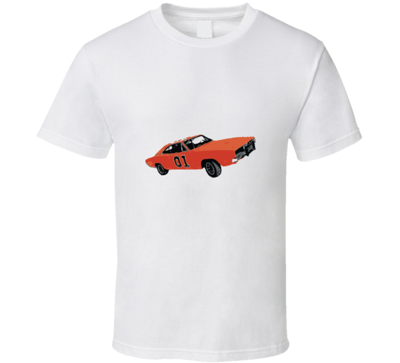Duke Of Hazard General Lee Vintage Retro Style T-shirt