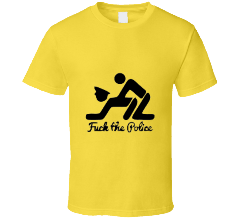 Fu.. The Police Funny Joke Vintage Retro Style T-shirt