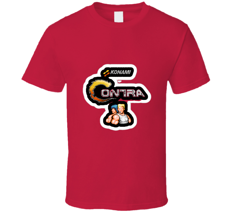 Contra Nes Video Games Vintage Retro Style T-shirt