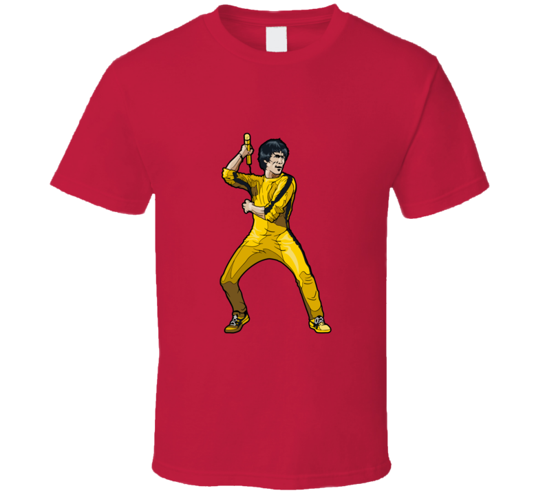 Bruce Lee Comic Style Vintage Retro Style T-shirt