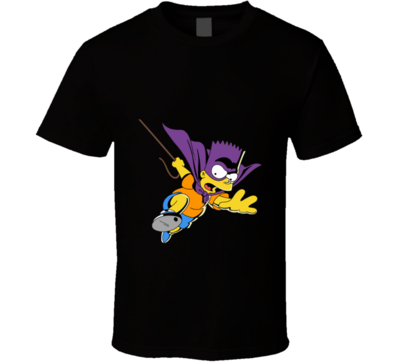 The Simpsons Bartman Coming T-shirt And Apparel T Shirt