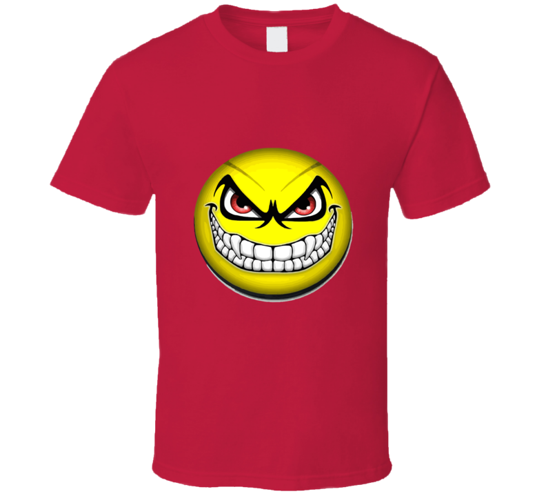 Happy Face Devil Smile Vintage Retro Style T-shirt