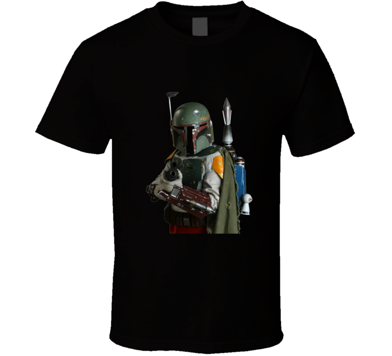 Star Wars Boba Fett Warning Vintage Retro Style T-shirt